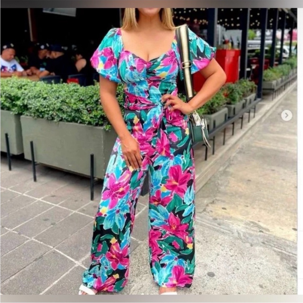 220.Floral Multicolor Jumpsuit